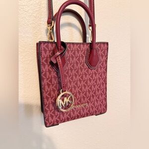 Mercer extra small logo and leather crossbody bag